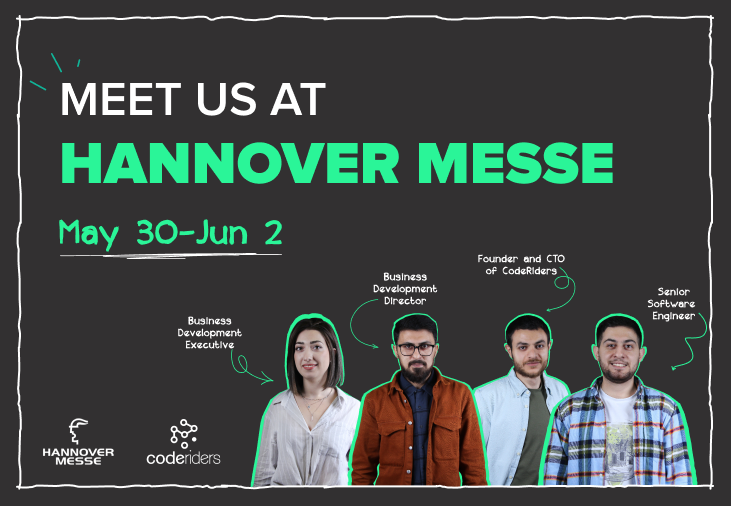 CodeRiders software developers and business development team will take part in Hannover Messe Fair 2022
