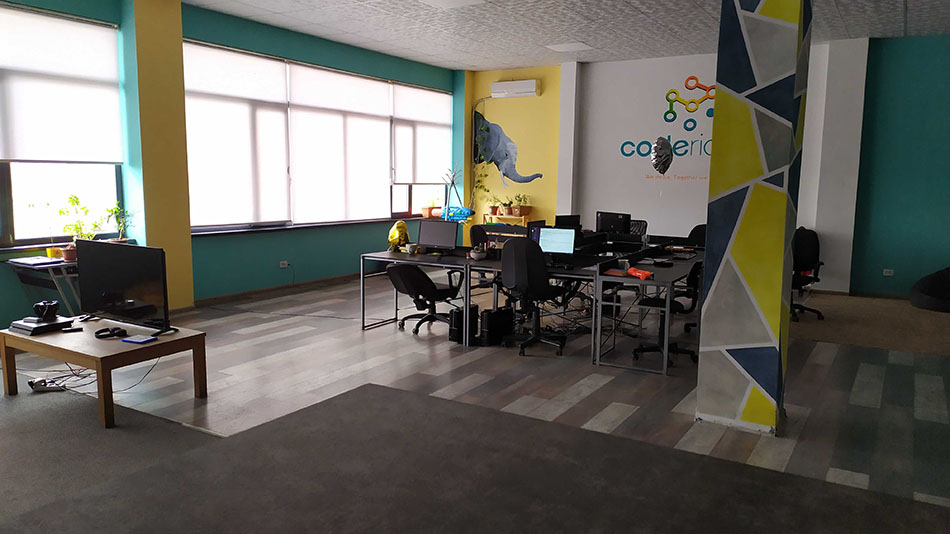 Empty offices due to Coronavirus