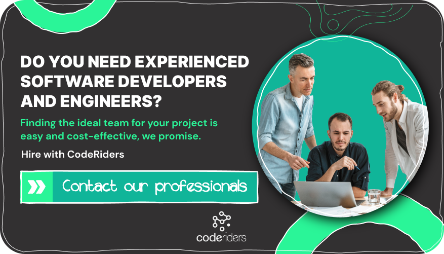 CodeRiders software company provides skilled software developers and engineers at affordable prices and with high software development service quality