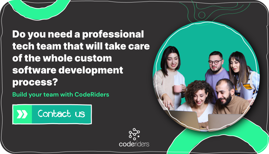 Book a tech consultation with skilled business development specialists from CodeRiders software outsourcing company